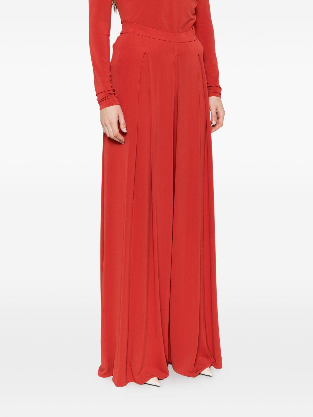 Pantaloni con pieghe bermuda in rosso Maxmara - donna 
