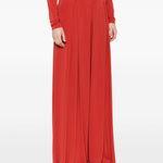 Pantaloni con pieghe bermuda in rosso Maxmara - donna 