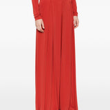 Pantaloni con pieghe bermuda in rosso Maxmara - donna 