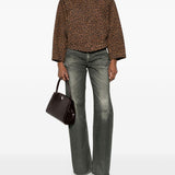 GIACCA CON STAMPA ANIMALIER IN MARRONE Salvatore santoro - donna 