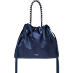 Borsa satinata con cristalli in blu Jimmy choo - donna 