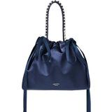 Borsa satinata con cristalli in blu Jimmy choo - donna 