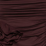 Costume da bagno con dettagli floreali ruches in bordeaux Magda butrym - donna 