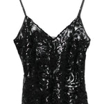 Top con scollo a V in nero Golden goose - donna 