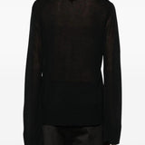 Maglione a collo alto con spacchi in nero Toteme - donna 