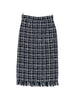 Gonna midi a quadri in blu Thelaurent - donna