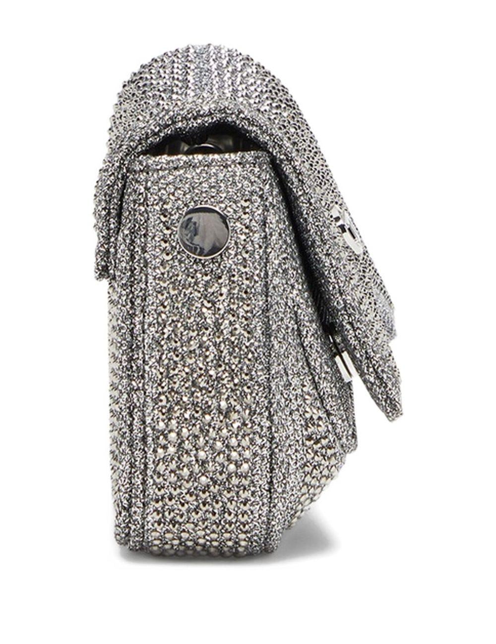 Borsa con cristalli in argento Diesel - donna 