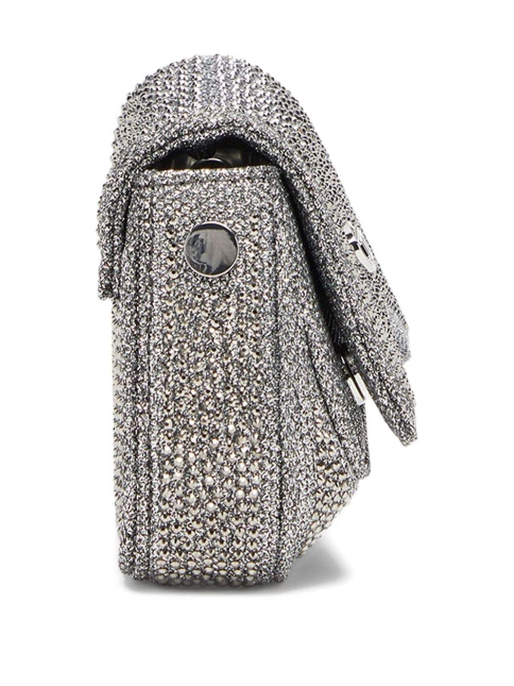 Borsa con cristalli in argento Diesel - donna 