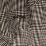 Sciarpa in lana a quadri principe di galles in marrone Maxmara - donna 