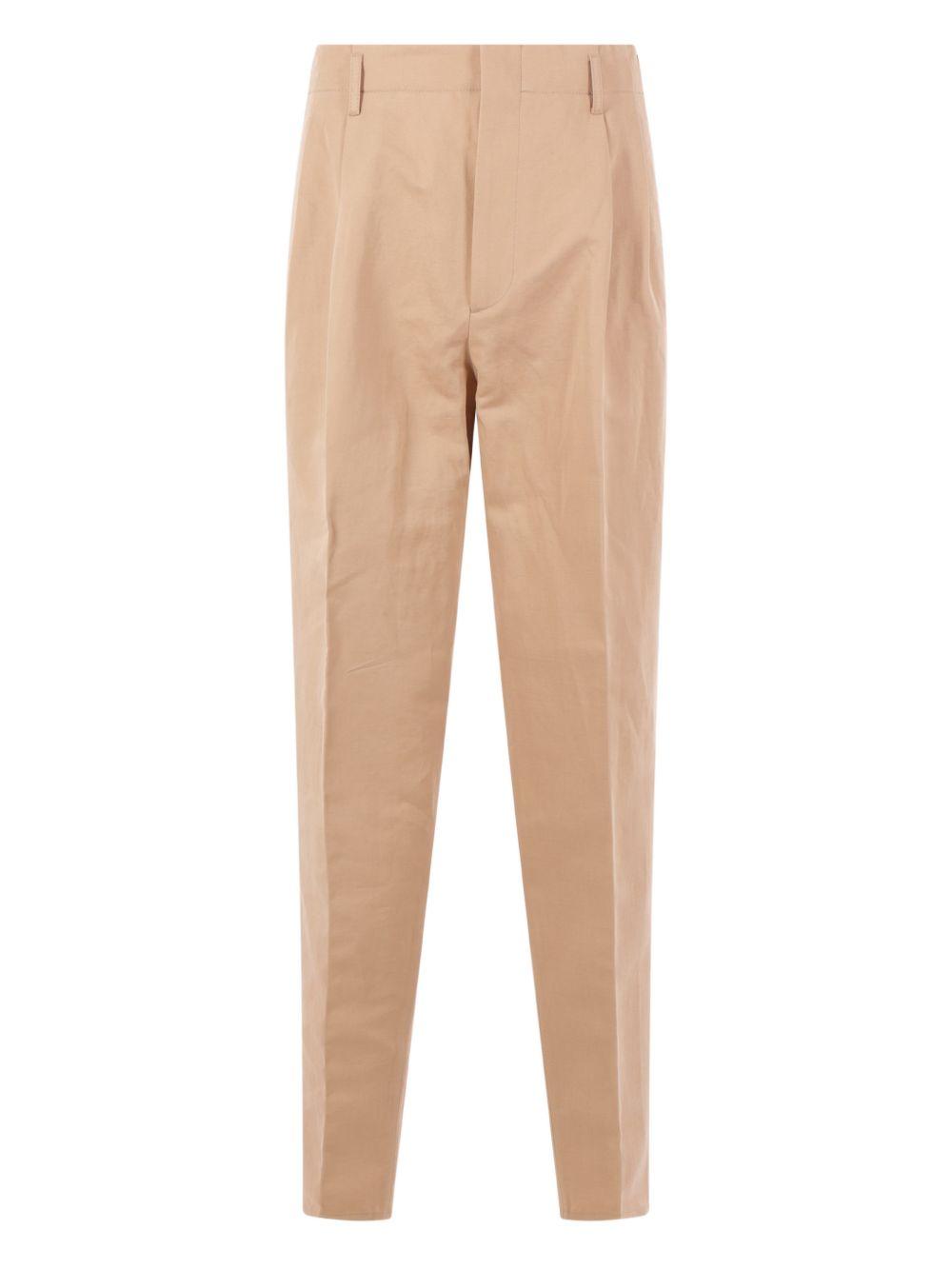 Pantaloni plissé in beige Brunello cucinelli - donna 