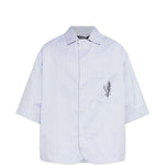Camicia a maniche corte la chemise gardian in blu Jacquemus - uomo 
