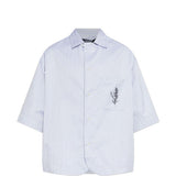Camicia a maniche corte la chemise gardian in blu Jacquemus - uomo 