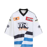T-shirt da hockey  oversize in bianco Martine rose - unisex 