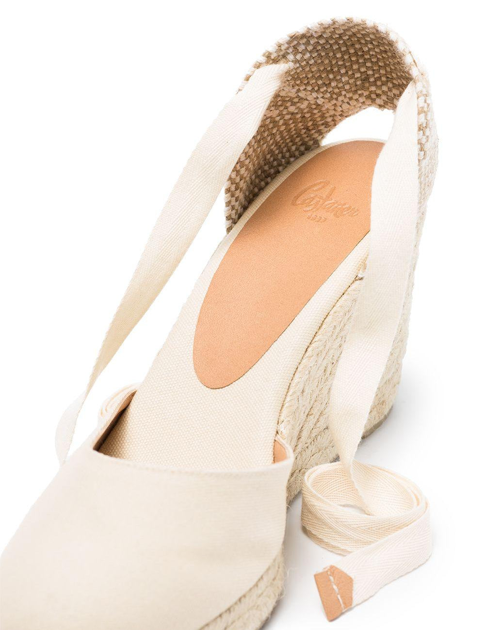 Espadrillas con zeppa in tela Carina in avorio Castañer - donna 