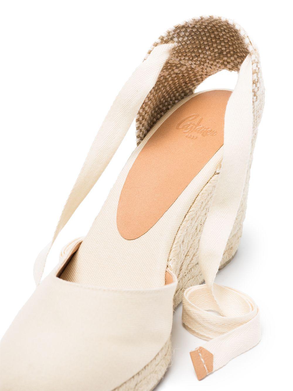 Espadrillas con zeppa in tela Carina in avorio Castañer - donna 