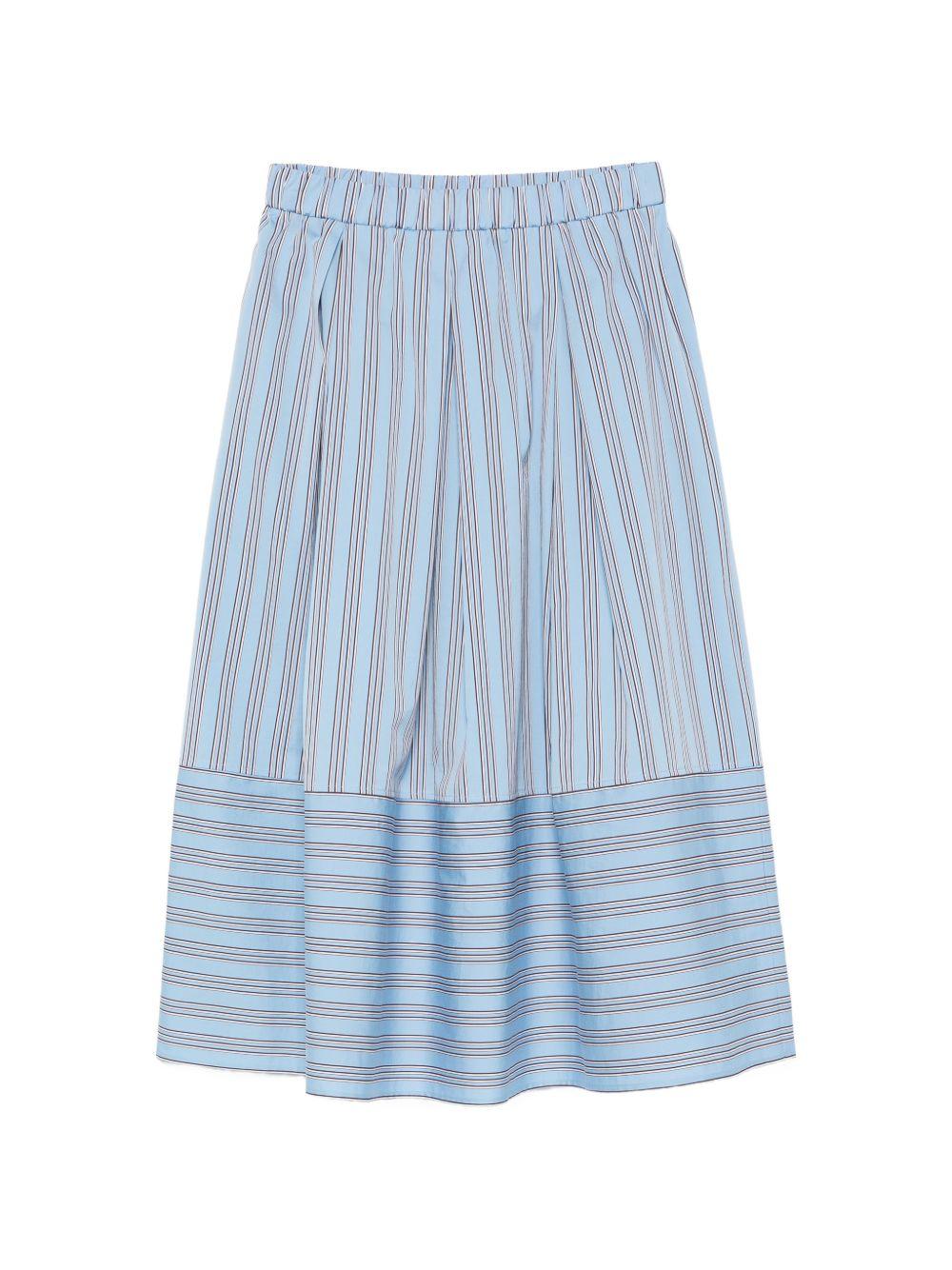 Gonna midi a righe Ibiza in azzurro Antonelli - donna 