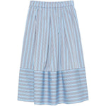 Gonna midi a righe Ibiza in azzurro Antonelli - donna 