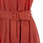Abito midi con cintura in rosso Antonelli - donna 