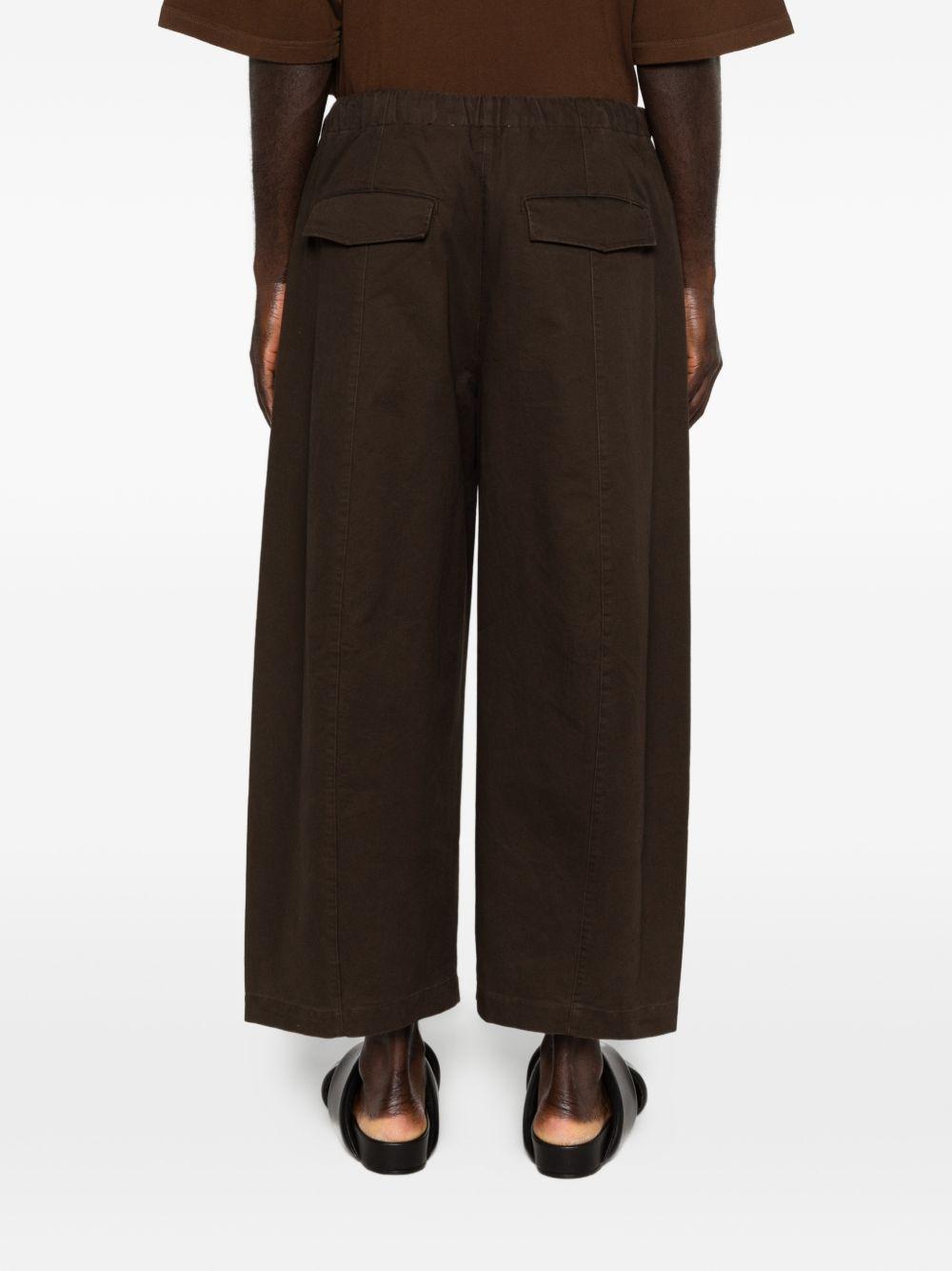 Pantaloni a gamba ampia in marrone Entire studios - donna 
