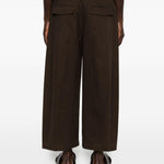 Pantaloni a gamba ampia in marrone Entire studios - donna 
