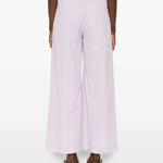 Pantaloni broderie-anglaise in viola Forte forte - donna 