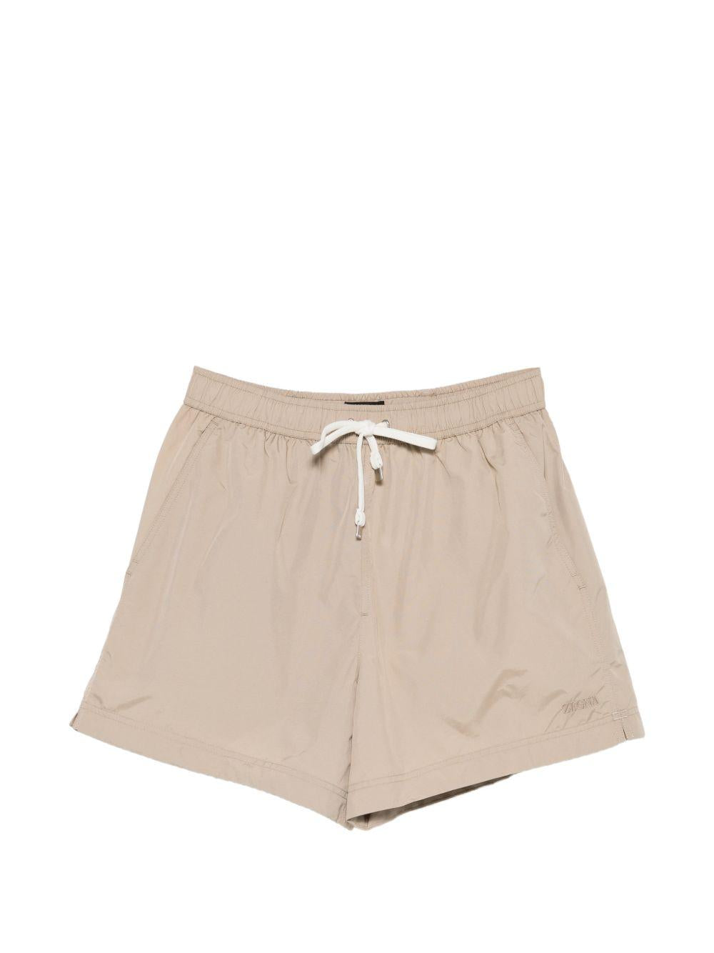 Costume da bagno con coulisse in beige Zegna - uomo 