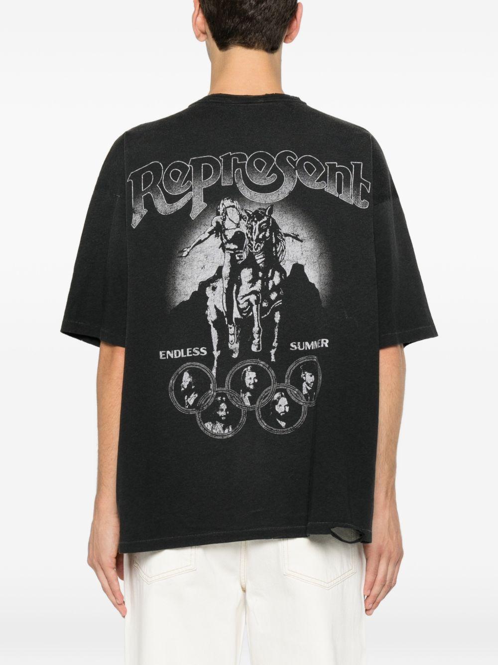T-shirt x the beach boys endless summer in nero Represent - uomo 