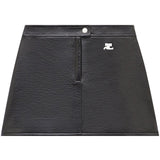 Minigonna Reedition con logo in nero Courrèges - donna 