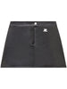 Minigonna Reedition con logo in nero Courrèges - donna
