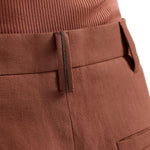 Shorts con chiusura nascosta in arancione Brunello cucinelli - donna 