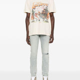 Jeans con dettagli effetto antiquato in blu Ksubi - uomo 
