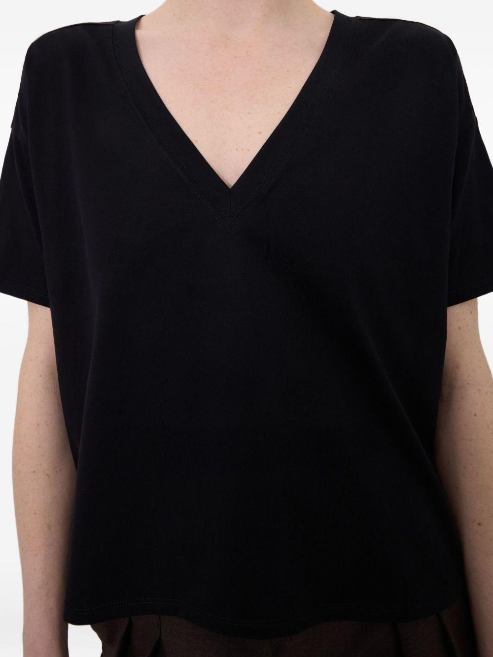T-shirt FAAA in nero Loulou de saison - donna 