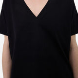 T-shirt FAAA in nero Loulou de saison - donna 