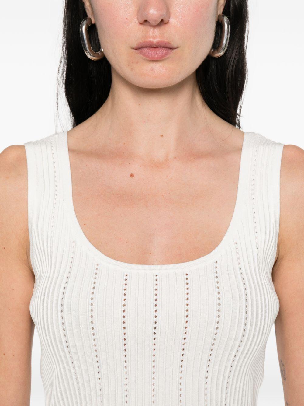 Canotta con scollo quadrato in bianco Simkhai - donna 