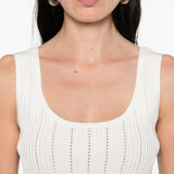 Canotta con scollo quadrato in bianco Simkhai - donna 