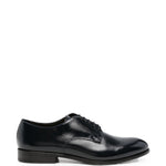 Derby in pelle in nero 