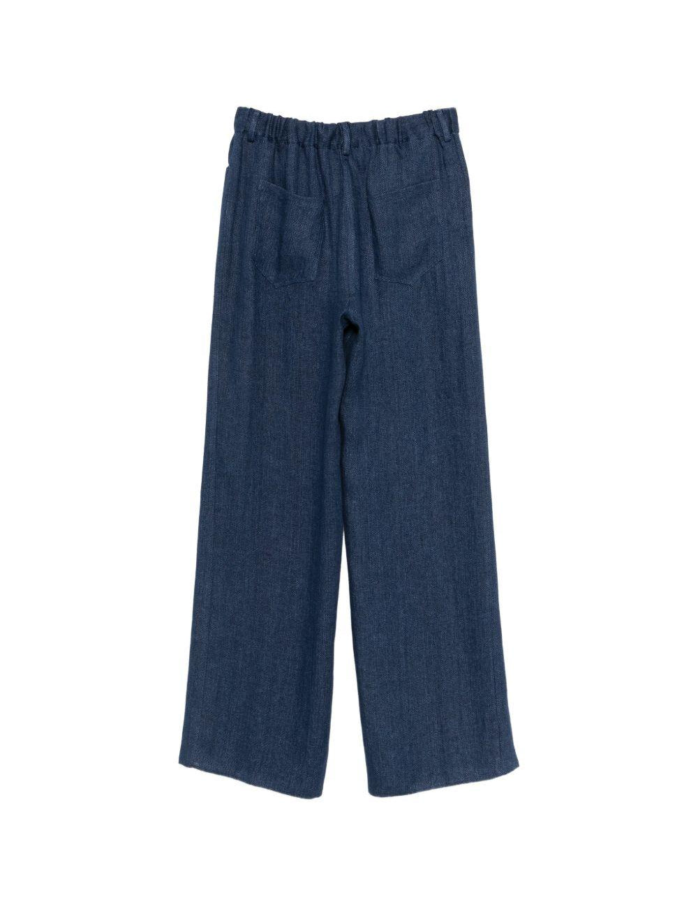 Pantaloni con coulisse in blu Antonelli - donna 