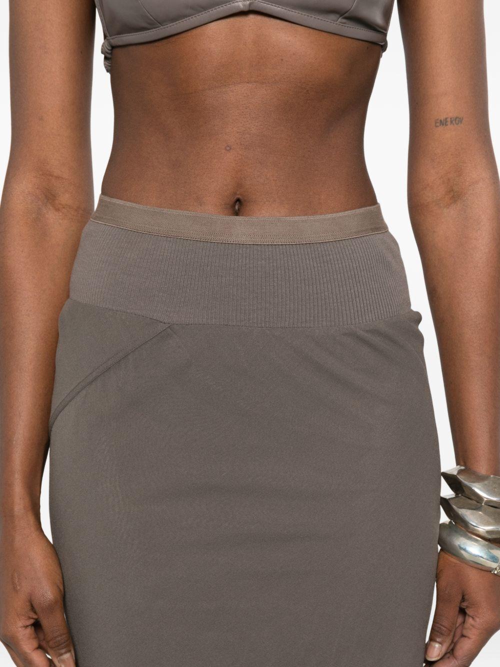 Gonna maxi coda in grigio Rick owens - donna 
