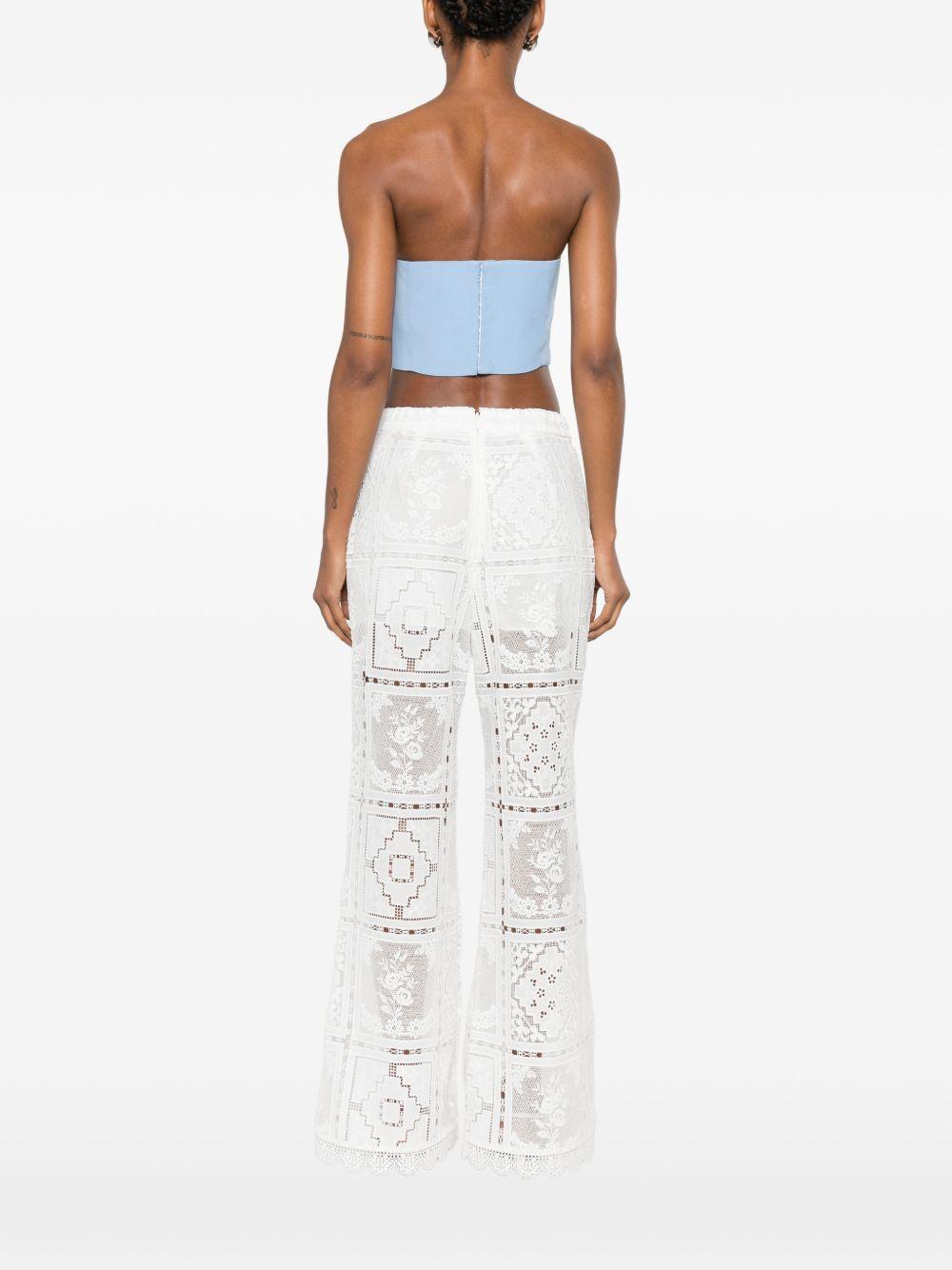 Top bralette in azzurro rabanne - donna 