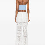 Top bralette in azzurro rabanne - donna 