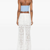 Top bralette in azzurro rabanne - donna 