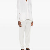 Cardigan con colletto in cashmere andrea in bianco Gotha - donna 