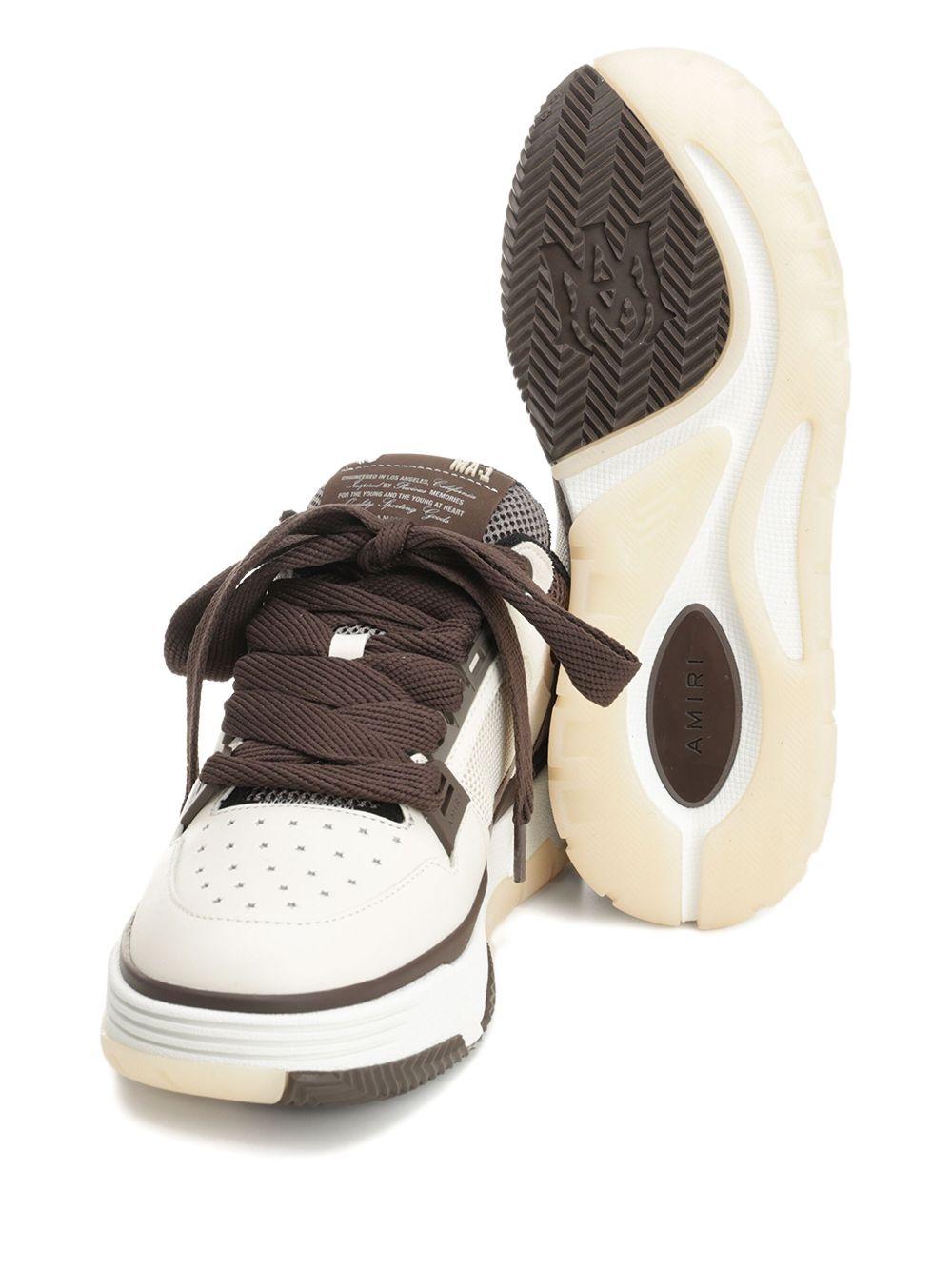 Sneakers MA-1 in bianco e marrone 