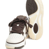 Sneakers MA-1 in bianco e marrone 