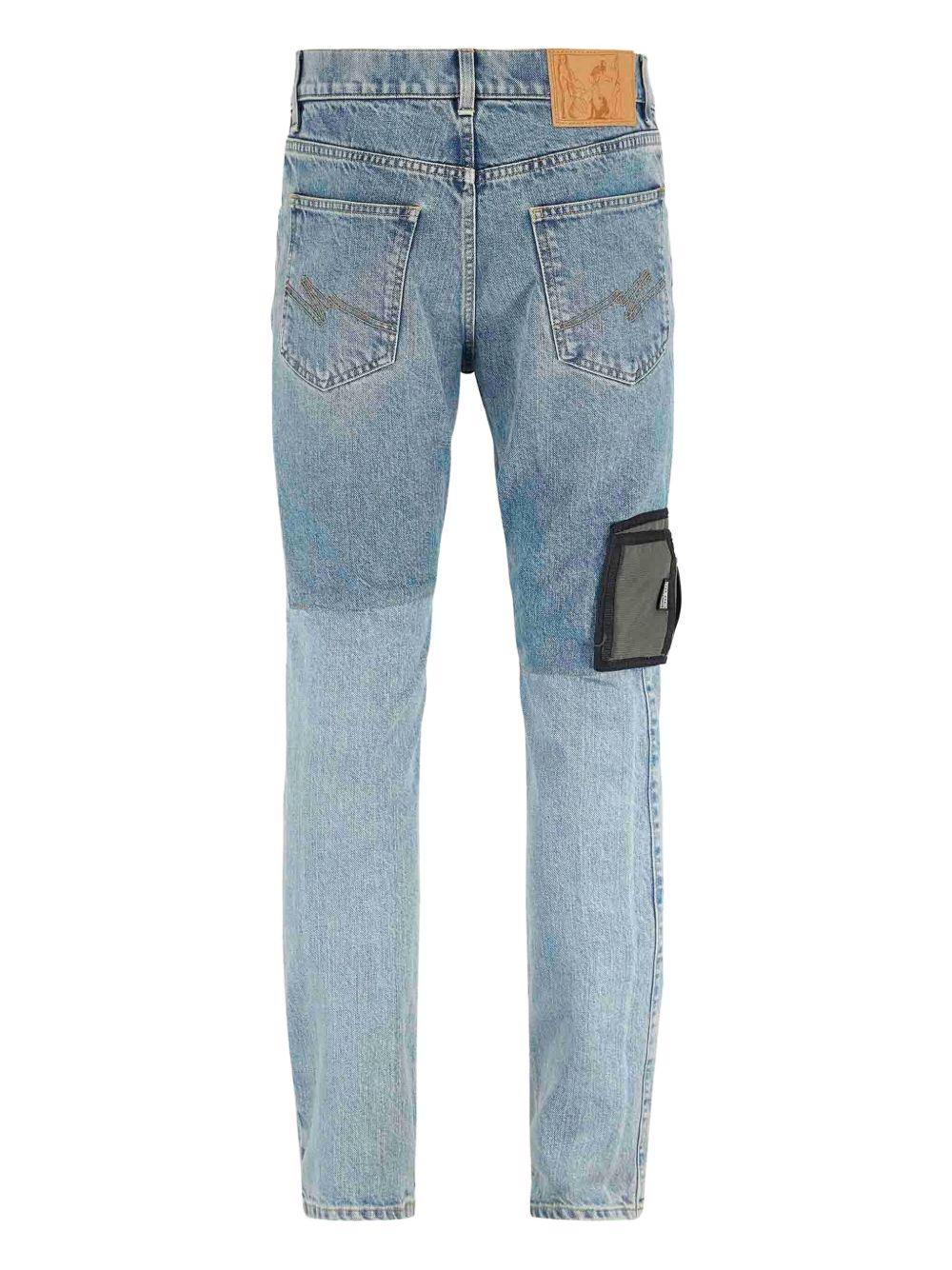 Jeans con design patchwork in blu Martine rose - uomo 