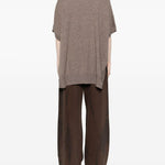Cardigan a maniche corte in beige Gotha - donna 