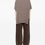 Cardigan a maniche corte in beige Gotha - donna 