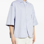 Camicia a maniche corte la chemise gardian in blu Jacquemus - uomo 