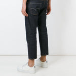 Jeans crop a gamba dritta in blu Junya watanabe - uomo 