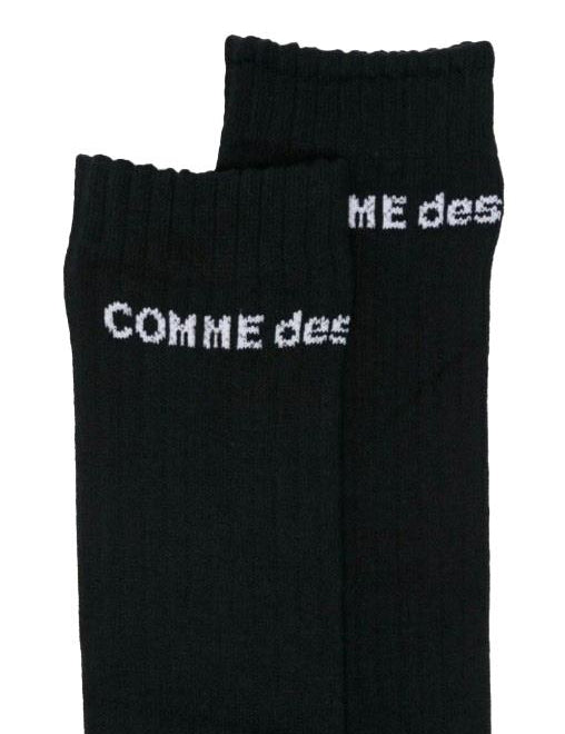 Calzini alti con logo in nero  Comme des garcons homme plus - uomo<BR/> 
